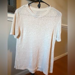 Cream Knit Tee